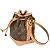 Noe Borsa a Spalla Nano Noé Louis Vuitton Marrone Monogramma - vista 3