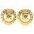 Orecchini a clip CC in oro placcato di Chanel D'oro