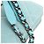 Wallet On Chain Portafoglio 19 di Chanel in Denim Blu Turchese - vista 8