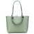 LOEWE Borsa Anagram in pelle di vitello liscia verde piccola