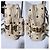 MCM Visetos X-Mini Stark Rucksack mit Seitenstud Beige - Ansicht 9
