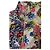 Autre Marque Kurzarmkleid mit V-Ausschnitt und Blumenmuster mehrfarbig Mehrfarben - Ansicht 8