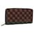LOUIS VUITTON Damie Payette Zippy Wallet Long Wallet Red N63174 LV Auth 131963  ref.2366005