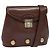 Sac à épaule Salvatore Ferragamo en cuir bordeaux avec doré Auth bs27827