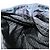 Borsa Tote Prada in nylon blu navy argento autentica 127867 - vista 17