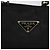 PRADA Borsa a Mano Nylon Metallo Nero Oro Auth 130971 D'oro - vista 14