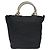 PRADA Borsa a Mano Nylon Metallo Nero Oro Auth 130971 D'oro - vista 3