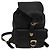 Zaino in pelle nero e oro Gianni Versace Auth bs27658 D'oro