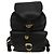 Zaino in pelle nero e oro Gianni Versace Auth bs27658 D'oro - vista 2
