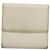 Chanel Billetera Bifold de Cuero Blanco Oro CC Auth bs27934 Dorado - vista 3