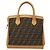 Bolso de mano de lona Zucca FENDI 2 en 1 Marrón Negro Auth bs27918 Castaño - vista 2