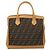 Bolso de mano de lona Zucca FENDI 2 en 1 Marrón Negro Auth bs27918 Castaño - vista 3