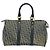 Borsa Boston in tela Trotter Christian Dior blu navy oro Auth ep9664 D'oro - vista 3
