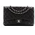 CHANEL - Sac à main Classique/Timeless Jumbo Chanel en cuir caviar noir