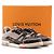 LOUIS VUITTON - Sneakers LV Trainer Low Louis Vuitton in pelle grigia e nera (T42.5) Grigio - vista 8