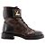 LOUIS VUITTON - Botines Wonderland Louis Vuitton de cuero y lona monogramada (T38) Castaño - vista 2