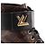 LOUIS VUITTON - Botines Wonderland Louis Vuitton de cuero y lona monogramada (T38) Castaño - vista 4