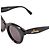 LOEWE - Occhiali da sole Curvy Loewe in plastica nera Nero - vista 3