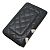 Cartera larga redonda Coco Mark de la línea Cambon de Chanel Negro Rosa Blanco - vista 3