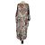 Biyan Poncho Kleid mit Mehrfarbigem Blumenmuster Mehrfarben