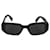Prada Black Symbole Rectangular Sunglasses