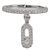 Bague Messika Move Uno Pampille Diamants en Or Blanc 18k Taille 50