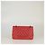 Borsa Chanel Coral Medium Classic in vernice con doppio flap Corallo - vista 3