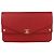 Clutch casual in chevron rosso Chanel