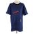 T-shirt ricamata con patch blu navy Lanvin