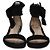 Sandali flat neri con cinturino alla caviglia Gianvito Rossi Nero
