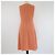 Vestido skater de crepé con paneles Joseph Peach Melocotón - vista 3