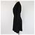 Schwarzes Sandro Mini-Kleid mit Jacquard-Logo und Samtkragen - Ansicht 2