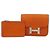 Cartera Slim Constance en Epsom Naranja de Hermès