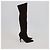 Autre Marque Botas de caña alta de punta marrón oscuro Vanessa Noel - vista 3