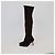 Autre Marque Botas de caña alta de punta marrón oscuro Vanessa Noel - vista 4