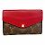 Portafoglio Compatto Pallas Monogramma Louis Vuitton Marrone Fuschia