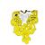 Paul Smith Collana in pizzo vintage unica Giallo