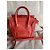 Borsa Céline Nano Luggage rossa in pelle di agnello Rosso - vista 3