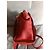 Borsa Céline Nano Luggage rossa in pelle di agnello Rosso - vista 6