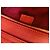 Borsa Céline Nano Luggage rossa in pelle di agnello Rosso - vista 8