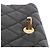 Chanel Mini Nera in Pelle Trapuntata con Perle CC Accordion Nero - vista 8