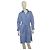 Abito Camicia Maje a Righe Blu in Cotone