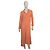 Autre Marque Vestido camisero largo de algodón naranja Mariana Penteado