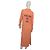 Autre Marque Vestido camisero largo de algodón naranja Mariana Penteado - vista 2