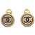 Timeless Vintage Chanel Coco Mark Manschettenknöpfe Golden