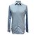 Ermenegildo Zegna Button-Down-Hemd aus blauer Baumwolle Hellblau