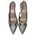 Gucci Horsebit Pumps aus Leder grau