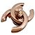 CHANEL chiusura  CC turnlock oro rosa D'oro