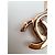 CHANEL chiusura  CC turnlock oro rosa D'oro - vista 3