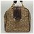 Céline Borsa Boston Celine C Sulky in tela marrone e oro Auth gh343 D'oro - vista 5